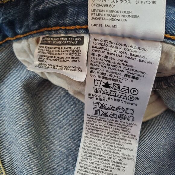 Men's Levi's 501 Distressed Blue Jeans - Picture 8 of 8